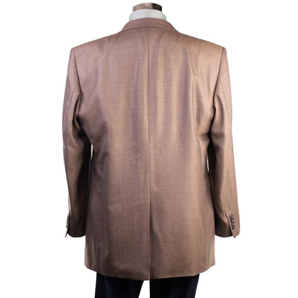 Joseph Abb Camel Tan Seasonless Wool/bambo STAYS COOL 2-Button Blazer Jacket 44L - Picture 3 of 11